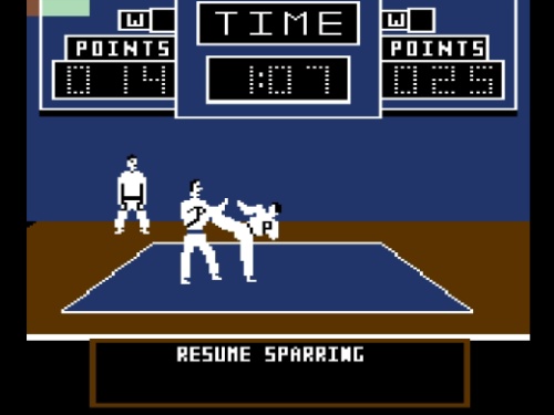 Gameplay of Black Belt for Commodore 64